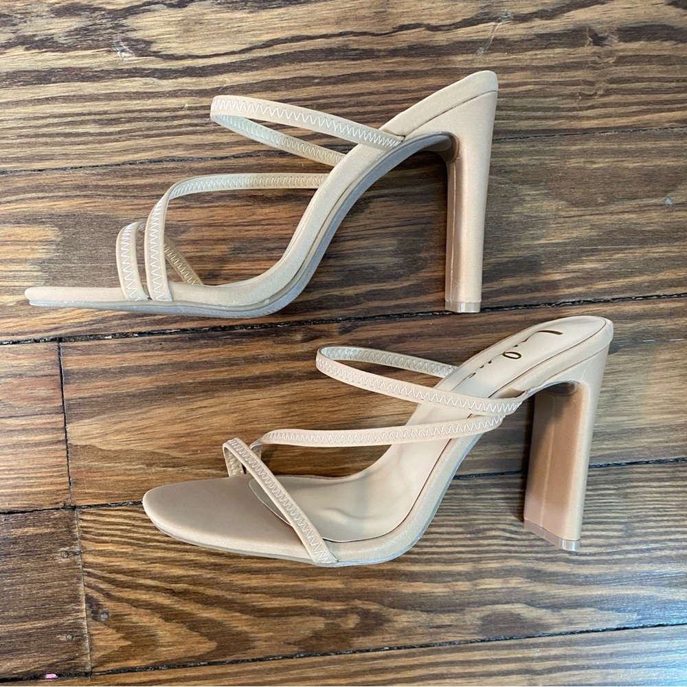 Lulus Ferrara Natural High Heel Sandals 8.5
